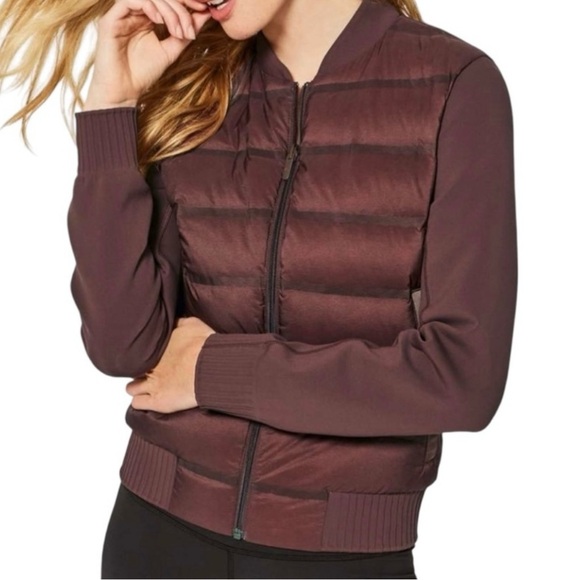 lululemon athletica Jackets & Blazers - Lululemon Down And Around Reversible Bomber Size 2